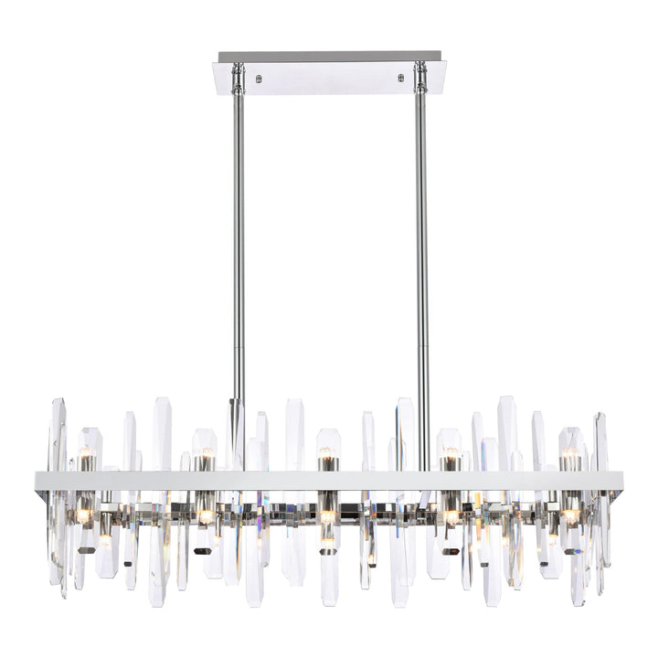 Serena Crystal Chandelier in Chrome by Elegant