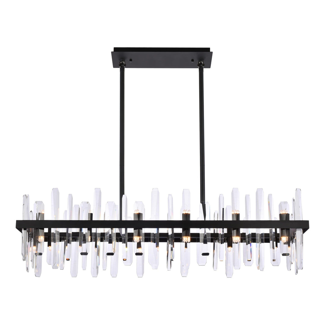 Serena Crystal Chandelier in Black by Elegant