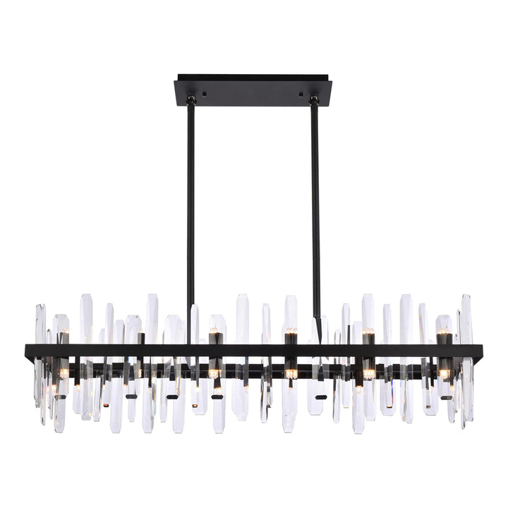 Serena Crystal Chandelier in Black by Elegant