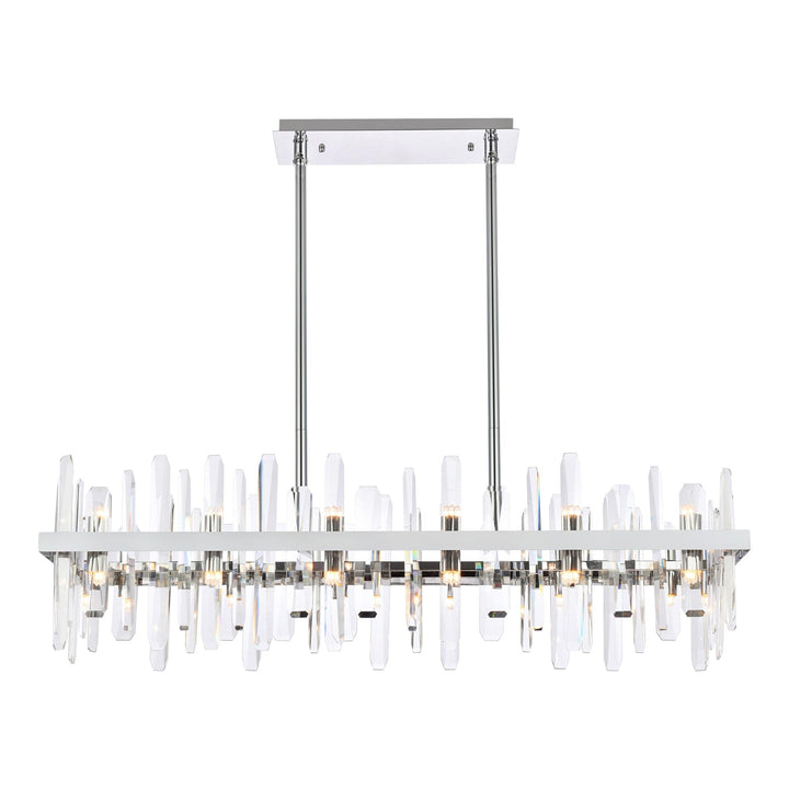 Serena Crystal Chandelier in Chrome by Elegant