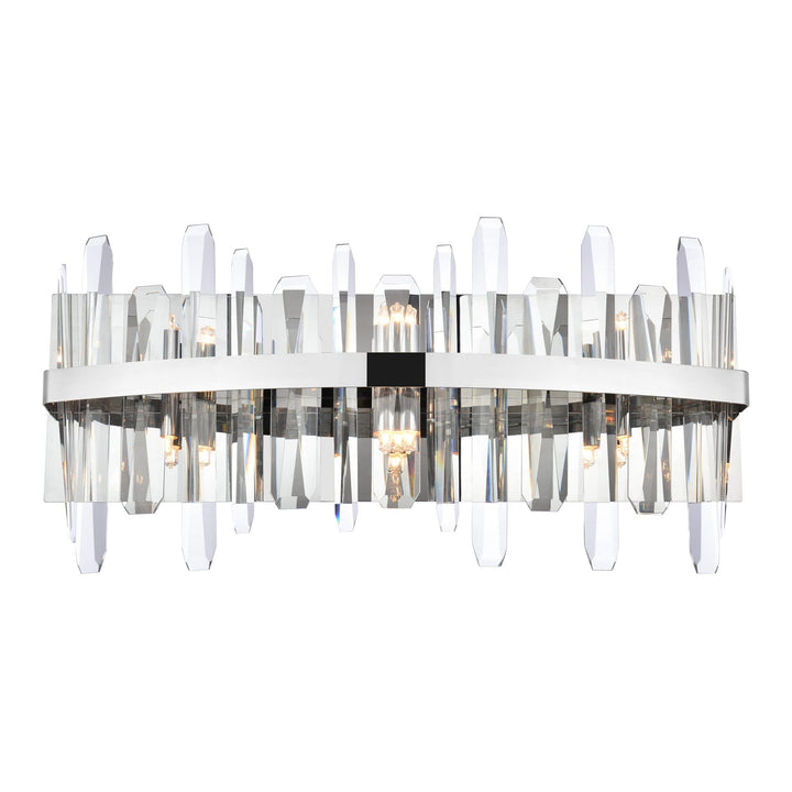 Serena Crystal Vanity Light in Chrome by Elegant