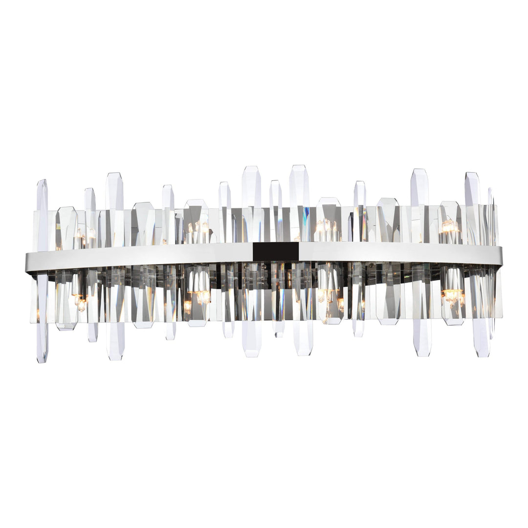 Serena Crystal Vanity Light in Chrome by Elegant