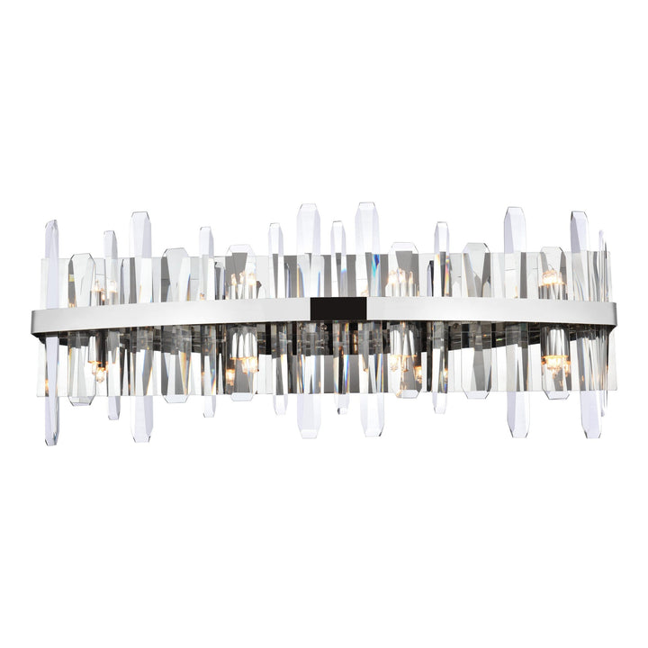 Serena Crystal Vanity Light in Chrome by Elegant