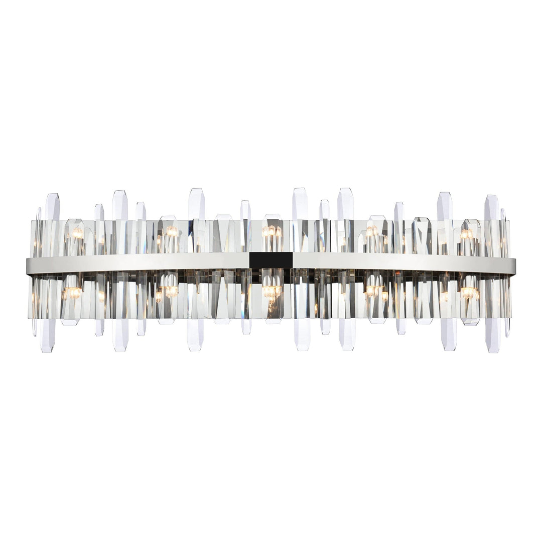 Serena Crystal Vanity Light in Chrome by Elegant