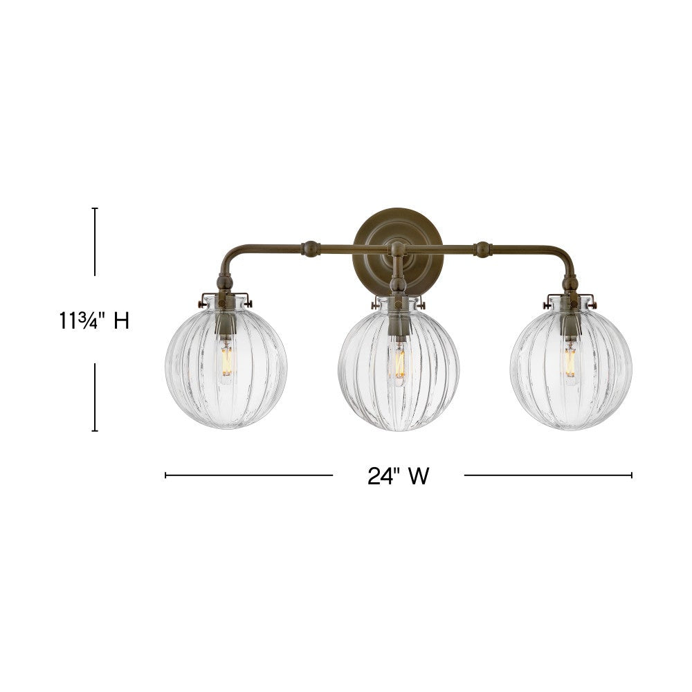 Helene Medium Three Light Vanity