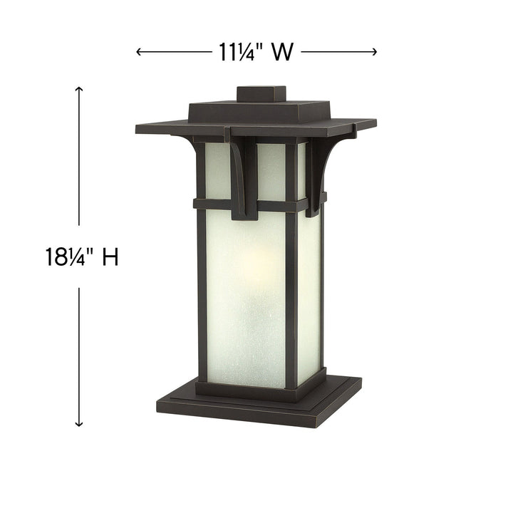 Manhattan Medium Pier Mount Lantern
