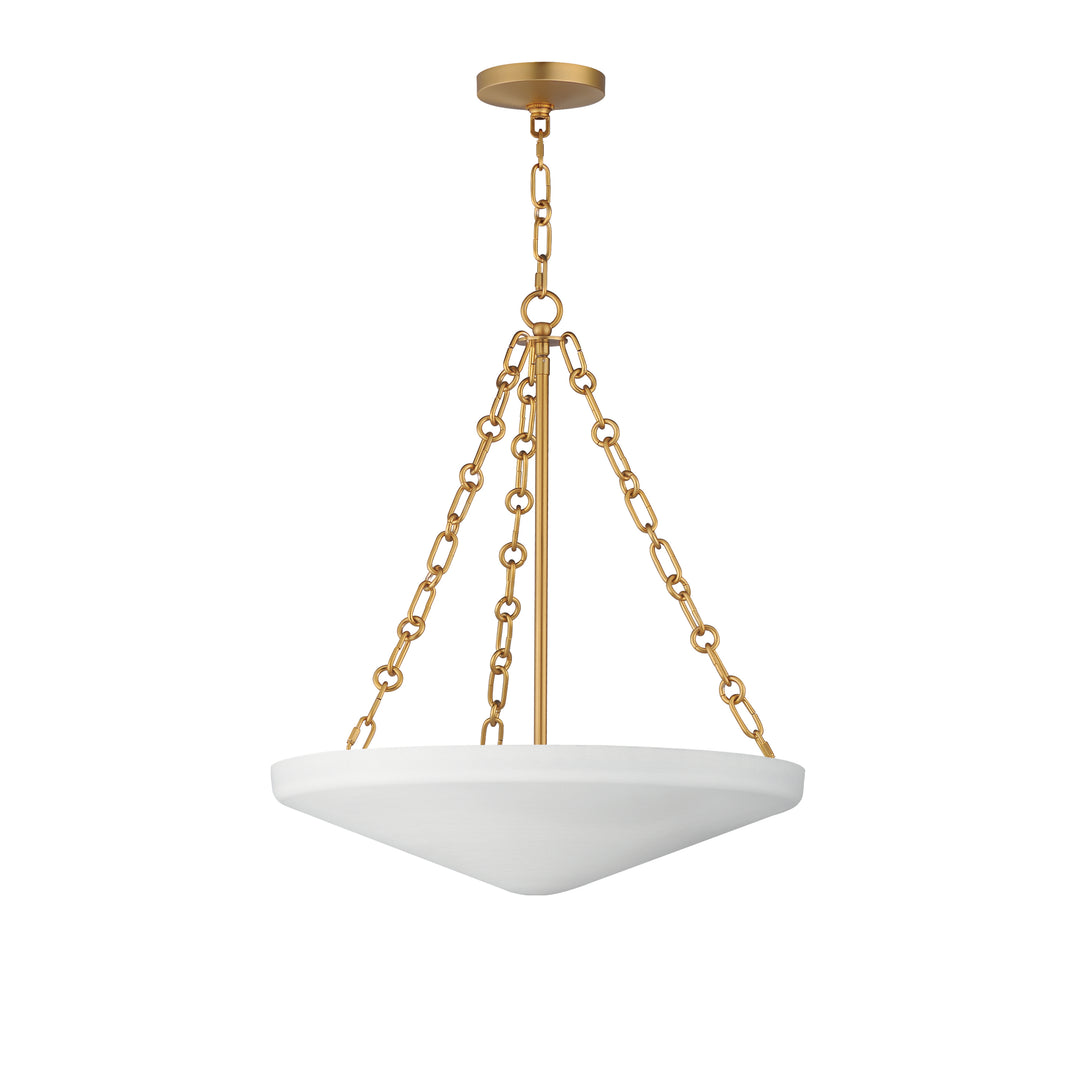Artemis Pendant White / Natural Aged Brass
