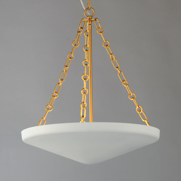Artemis Pendant White / Natural Aged Brass alternate view