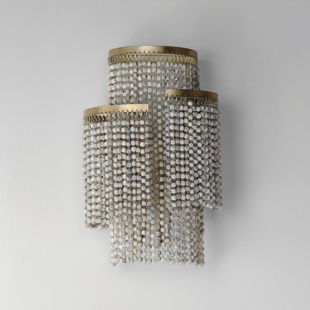 Fontaine 2-Light Wall Sconce Weathered Wood / Golden Silver alternate view