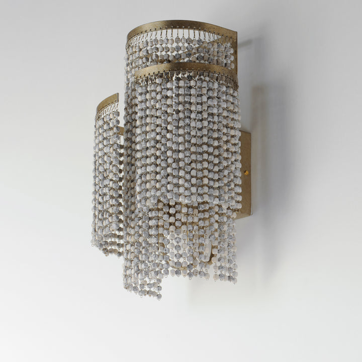 Fontaine 2-Light Wall Sconce Weathered Wood / Golden Silver alternate view