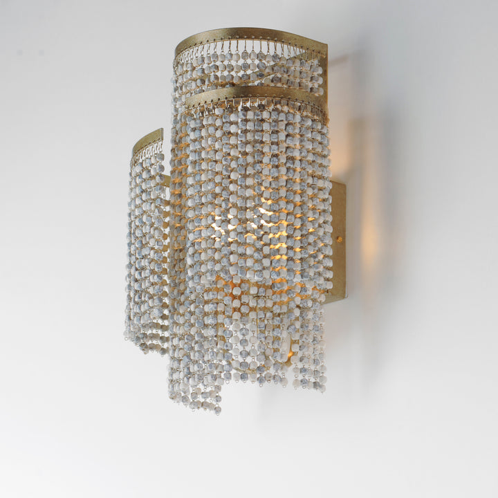 Fontaine 2-Light Wall Sconce Weathered Wood / Golden Silver alternate view