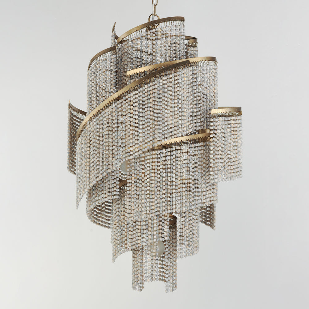 Fontaine 7-Light Chandelier Weathered Wood / Golden Silver alternate view
