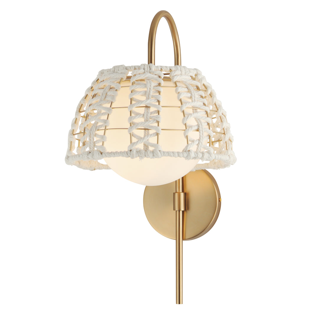 Macrame 1-Light Wall Sconce Gold