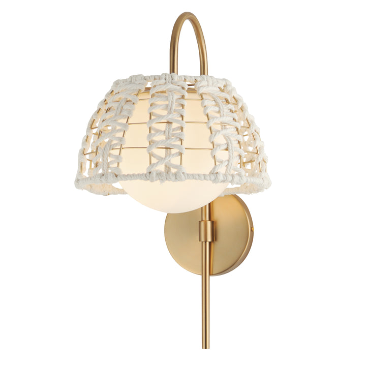 Macrame 1-Light Wall Sconce Gold