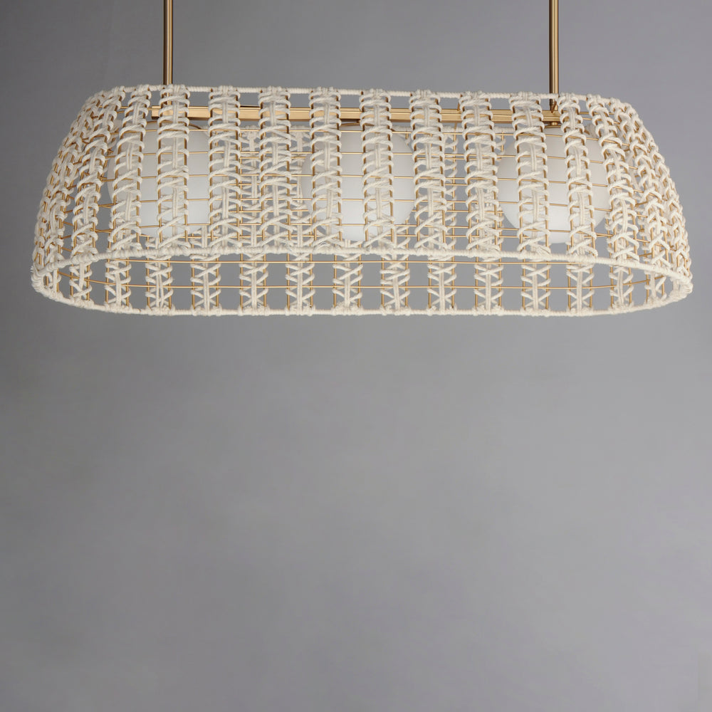 Macrame 3-Light Linear Pendant Gold alternate view