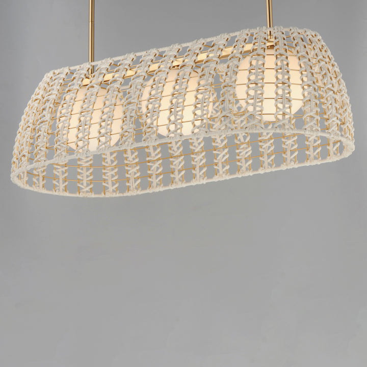 Macrame 3-Light Linear Pendant Gold alternate view