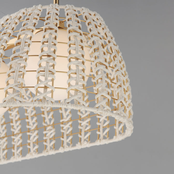 Macrame 3-Light Linear Pendant Gold alternate view