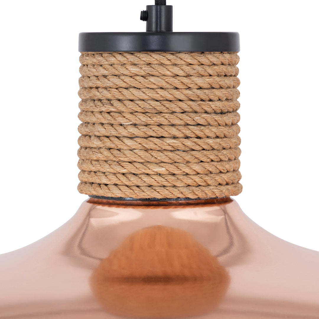 Bingham Large Pendant CP alternate view