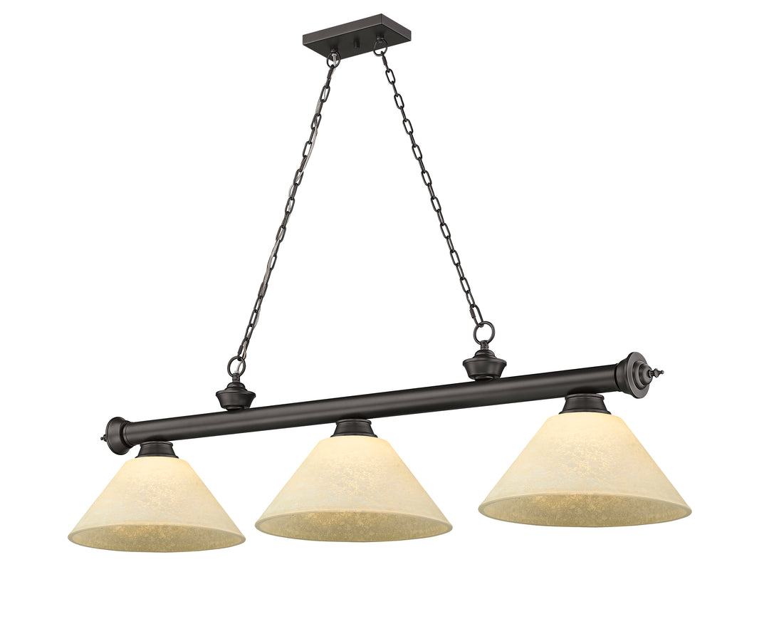Cordon - 3 Light Billiard Light (2306-3BRZ-AGM14)