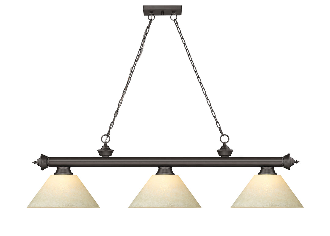Cordon - 3 Light Billiard Light (2306-3BRZ-AGM14)