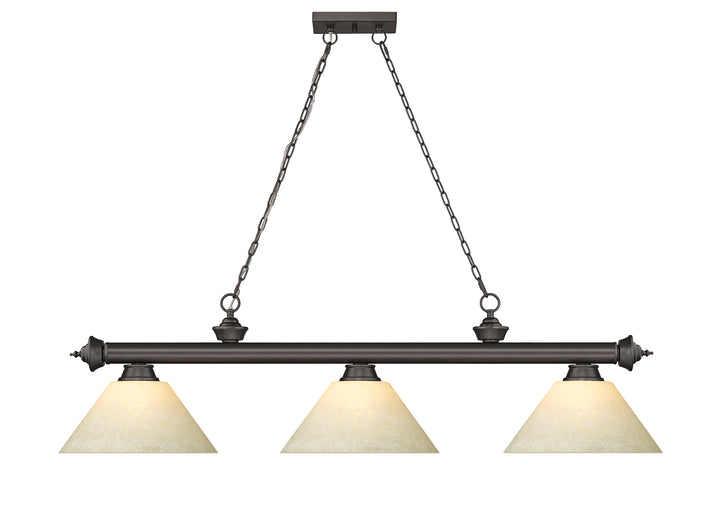 Cordon - 3 Light Billiard Light (2306-3BRZ-AGM14)
