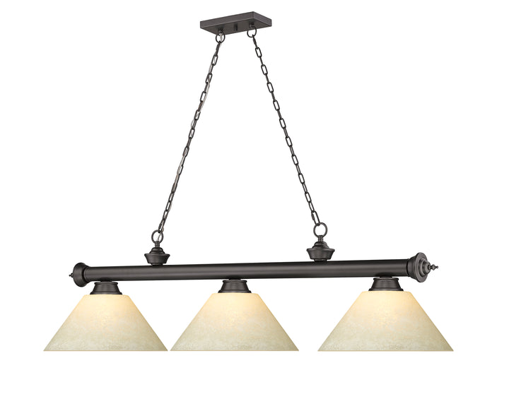 Cordon - 3 Light Billiard Light (2306-3BRZ-AGM14)