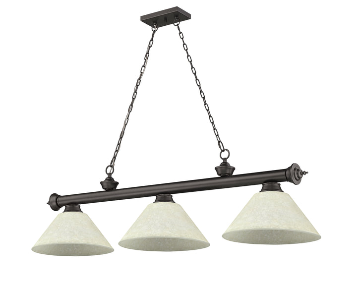 Cordon - 3 Light Billiard Light (2306-3BRZ-AGM14)
