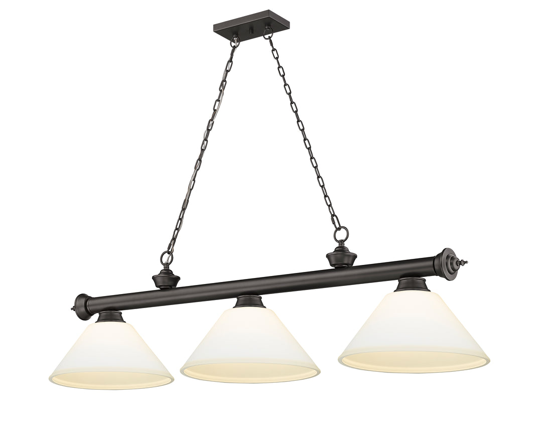 Cordon - 3 Light Billiard Light (2306-3BRZ-AMO14)