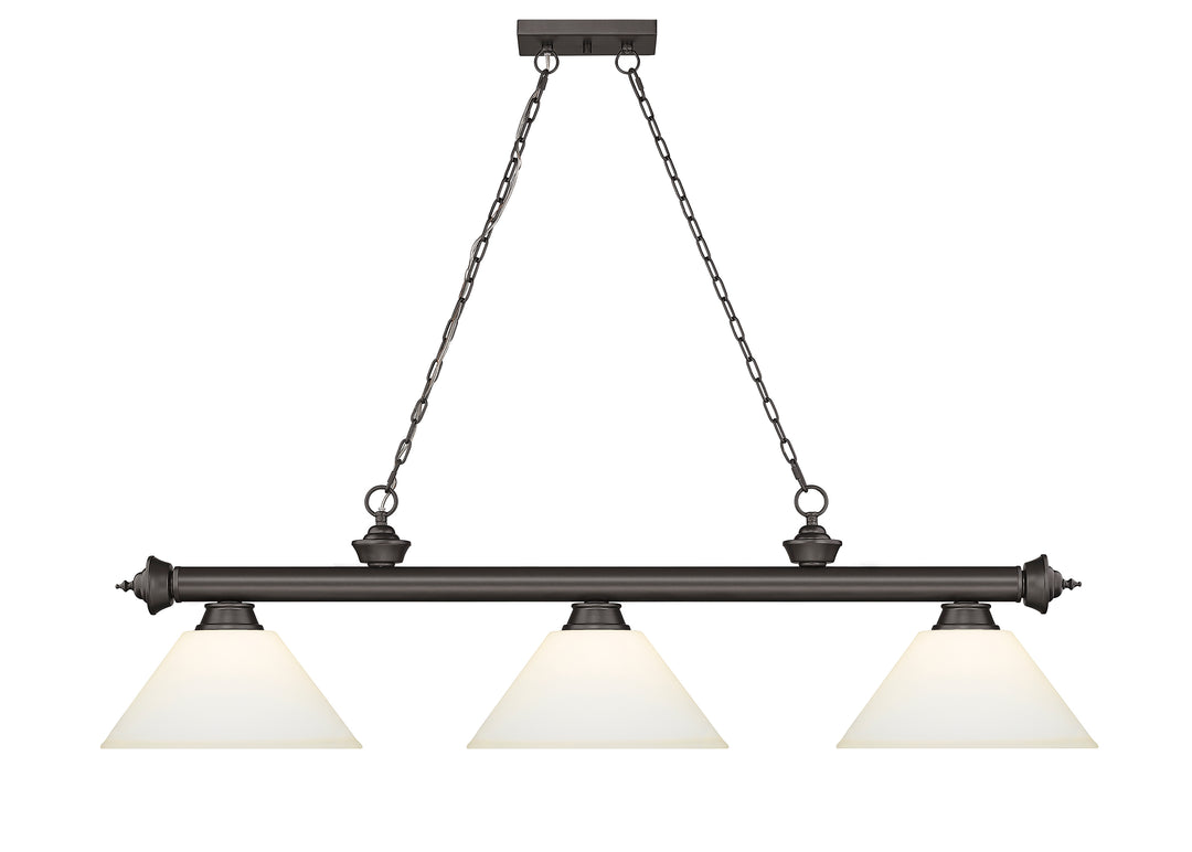 Cordon - 3 Light Billiard Light (2306-3BRZ-AMO14)