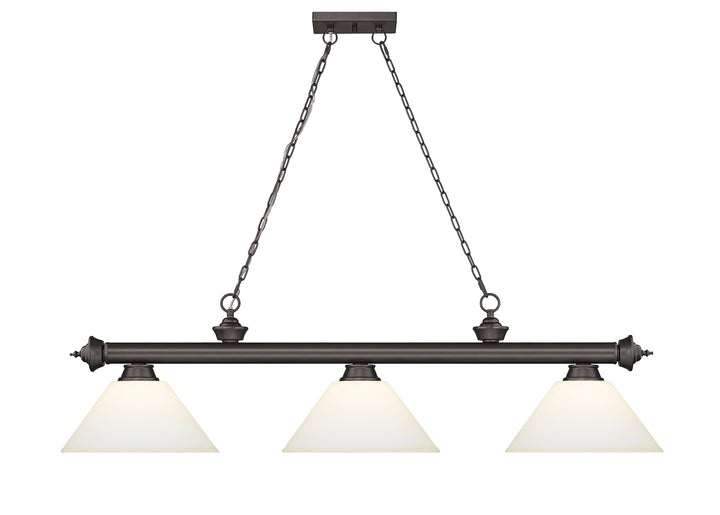 Cordon - 3 Light Billiard Light (2306-3BRZ-AMO14)