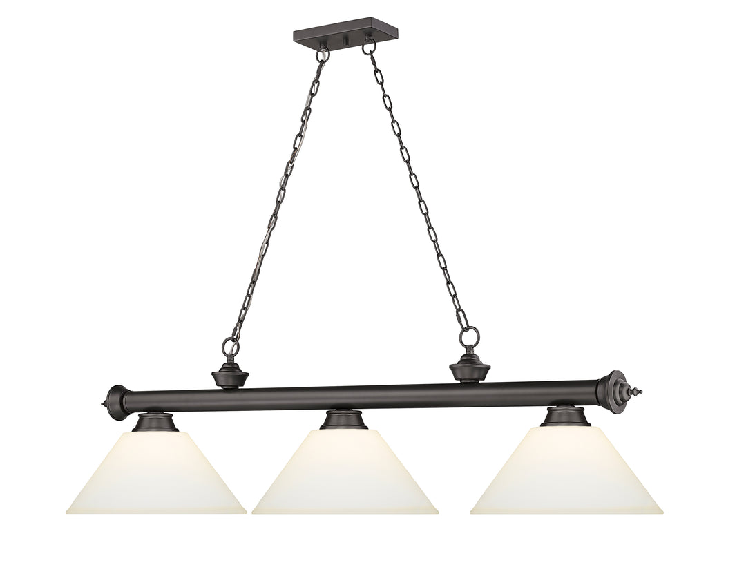 Cordon - 3 Light Billiard Light (2306-3BRZ-AMO14)