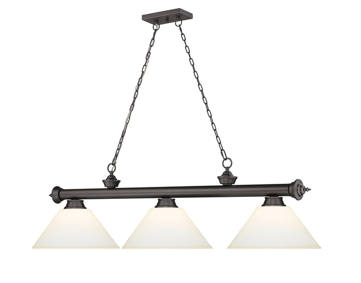 Cordon - 3 Light Billiard Light (2306-3BRZ-AMO14)