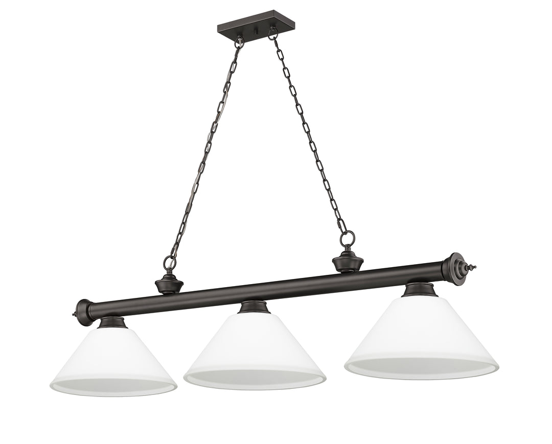 Cordon - 3 Light Billiard Light (2306-3BRZ-AMO14)