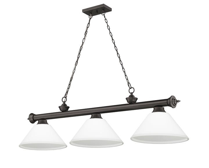 Cordon - 3 Light Billiard Light (2306-3BRZ-AMO14)
