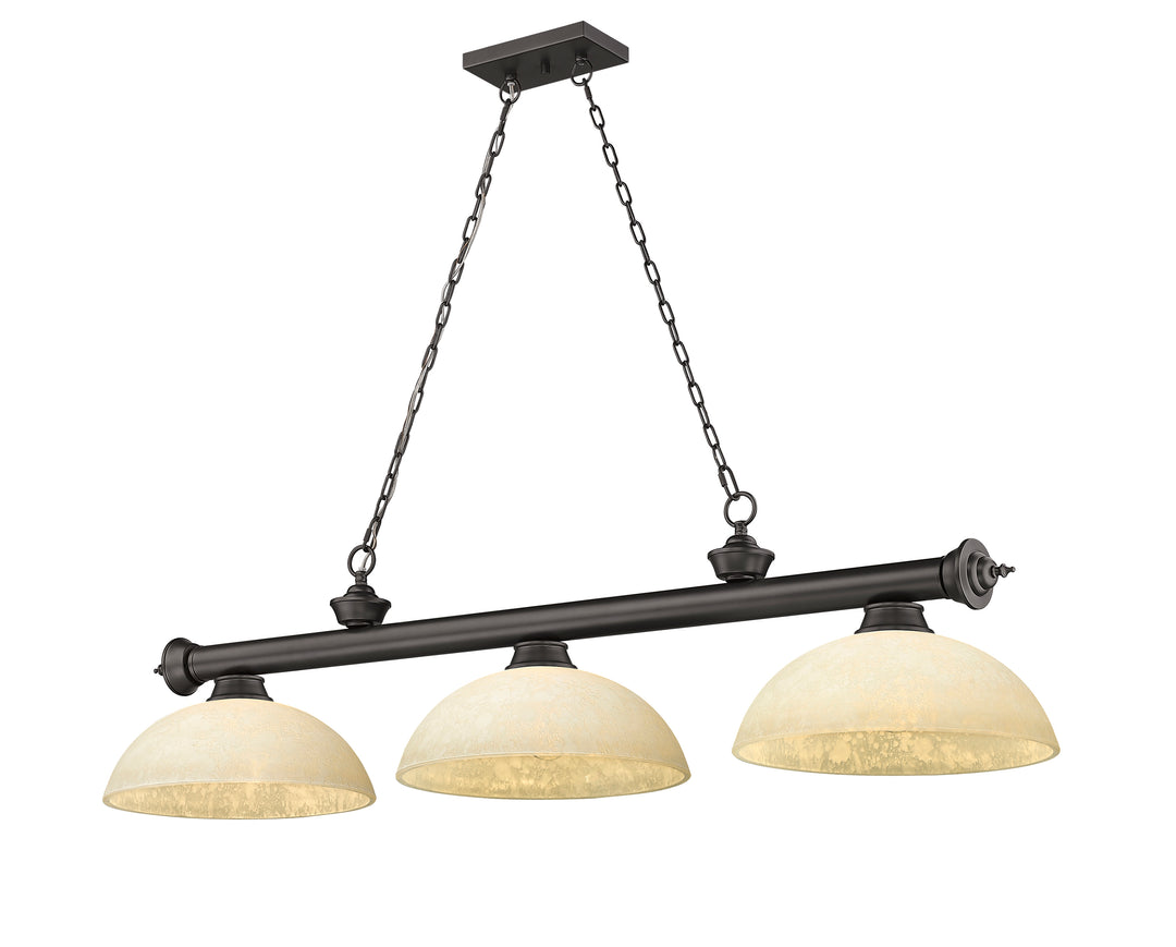 Cordon - 3 Light Billiard Light (2306-3BRZ-DGM14)
