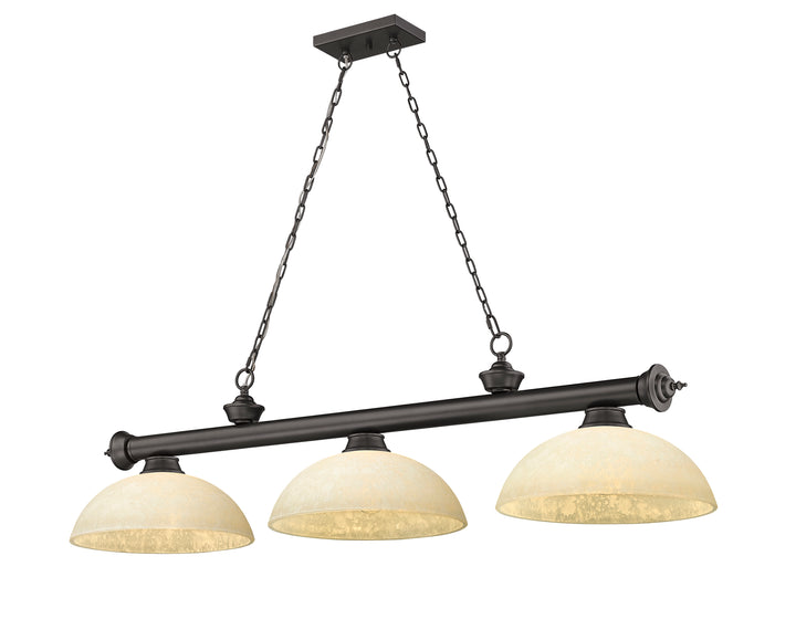 Cordon - 3 Light Billiard Light (2306-3BRZ-DGM14)