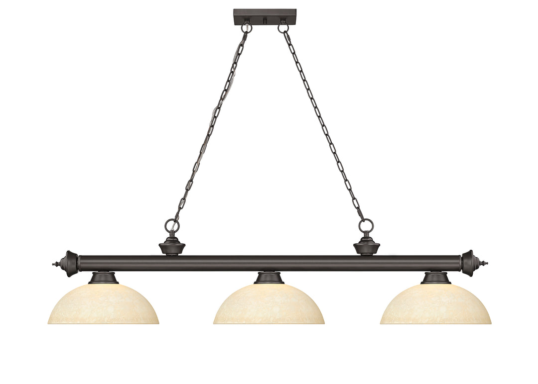 Cordon - 3 Light Billiard Light (2306-3BRZ-DGM14)
