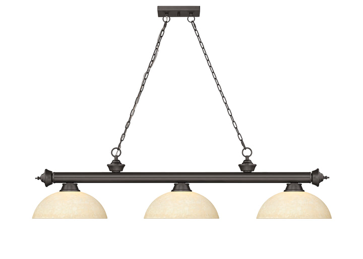 Cordon - 3 Light Billiard Light (2306-3BRZ-DGM14)