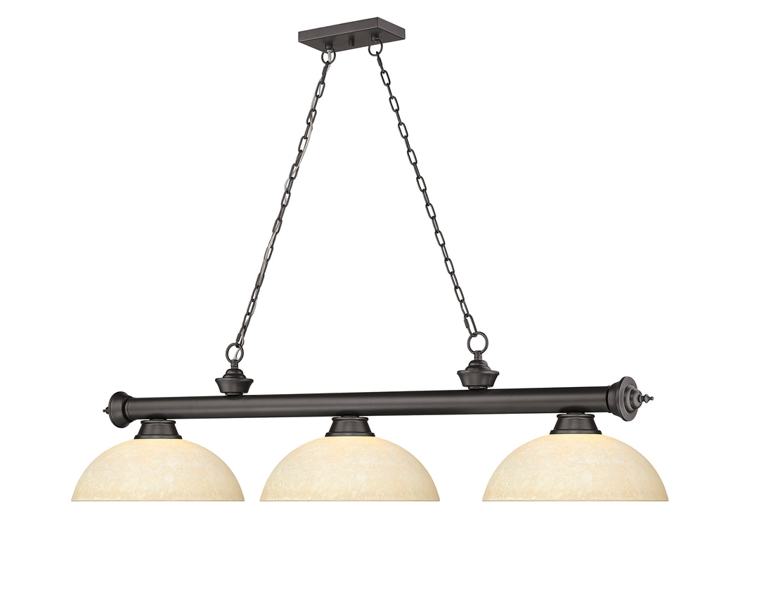 Cordon - 3 Light Billiard Light (2306-3BRZ-DGM14)