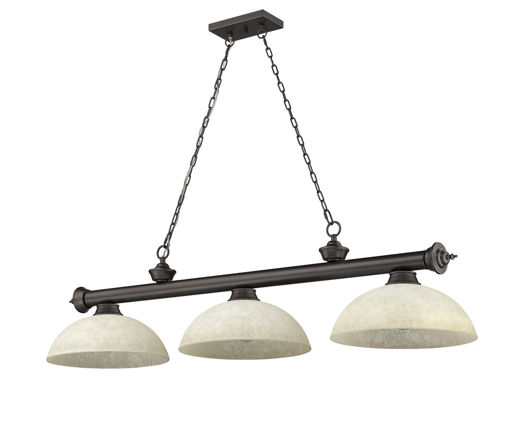 Cordon - 3 Light Billiard Light (2306-3BRZ-DGM14)