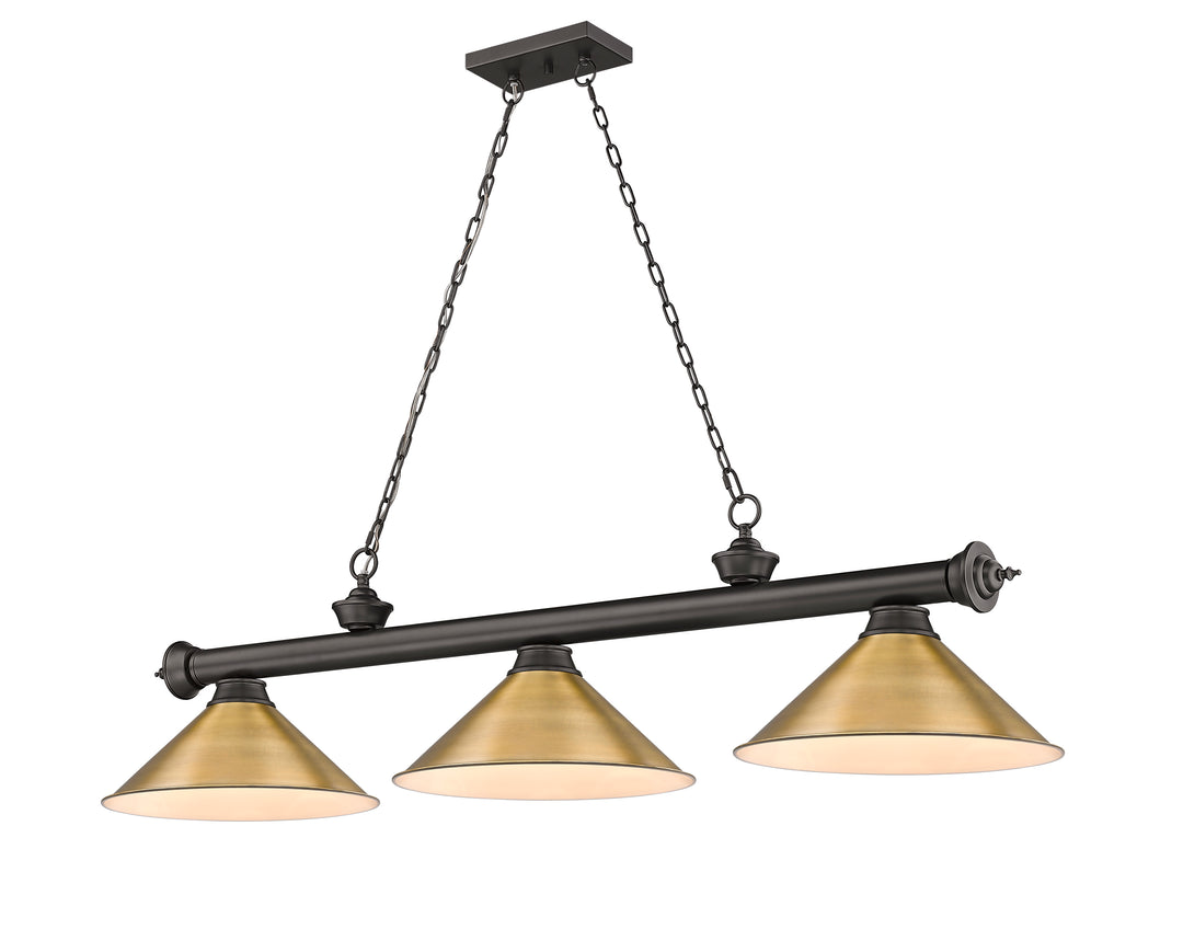 Cordon - 3 Light Billiard Light (2306-3BRZ-RB15)