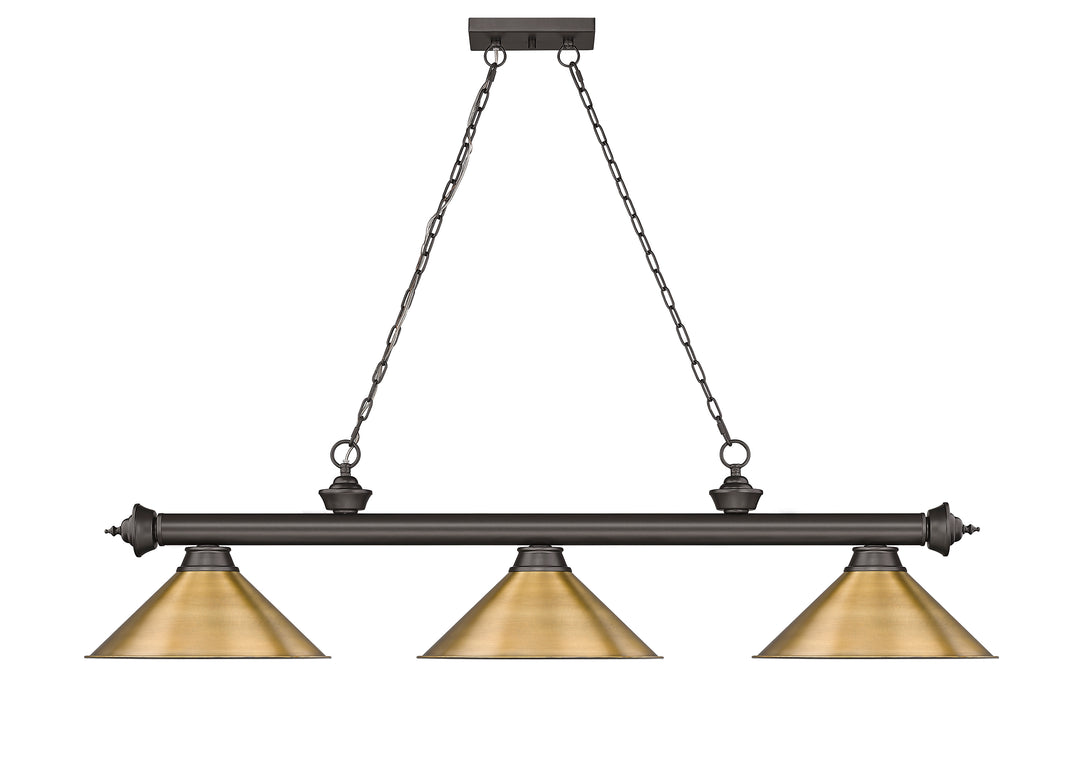Cordon - 3 Light Billiard Light (2306-3BRZ-RB15)