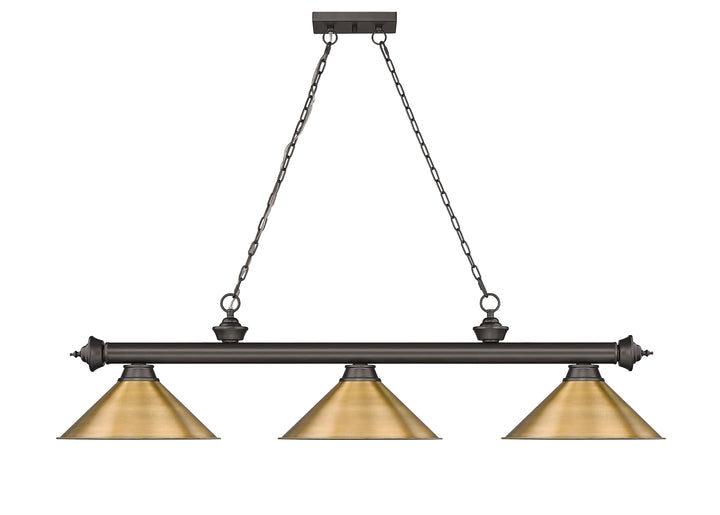 Cordon - 3 Light Billiard Light (2306-3BRZ-RB15)