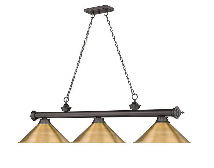 Cordon - 3 Light Billiard Light (2306-3BRZ-RB15)