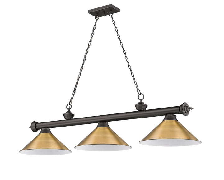 Cordon - 3 Light Billiard Light (2306-3BRZ-RB15)