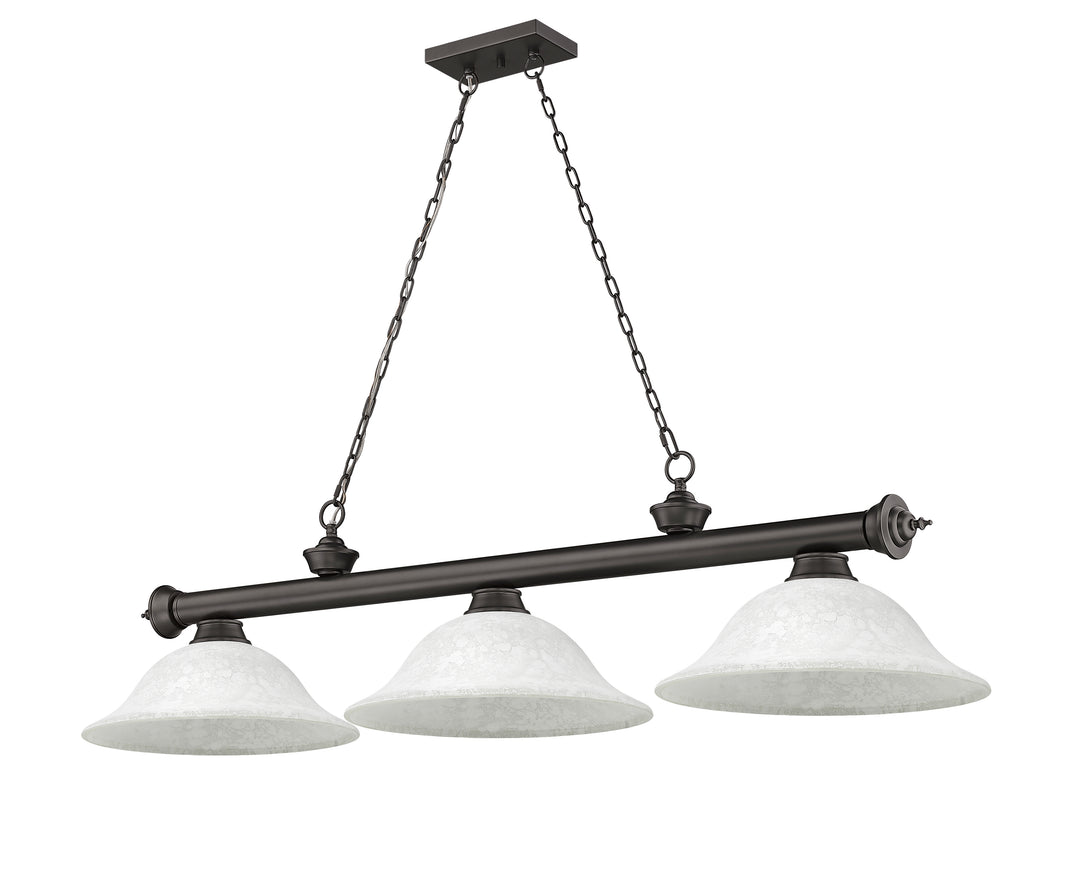 Cordon - 3 Light Billiard Light (2306-3BRZ-WM16)