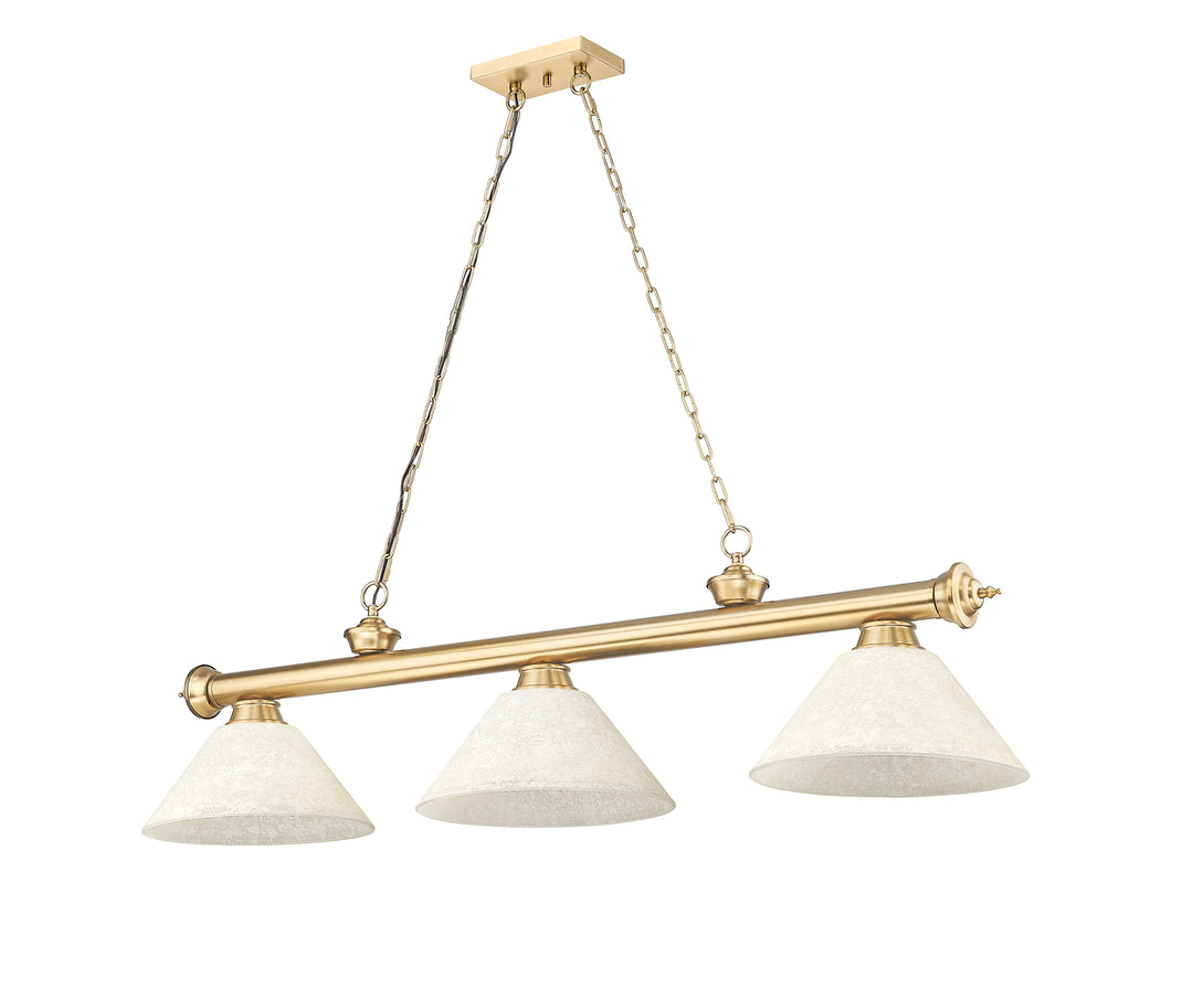 Cordon - 3 Light Billiard Light (2306-3HBR-AGM14)