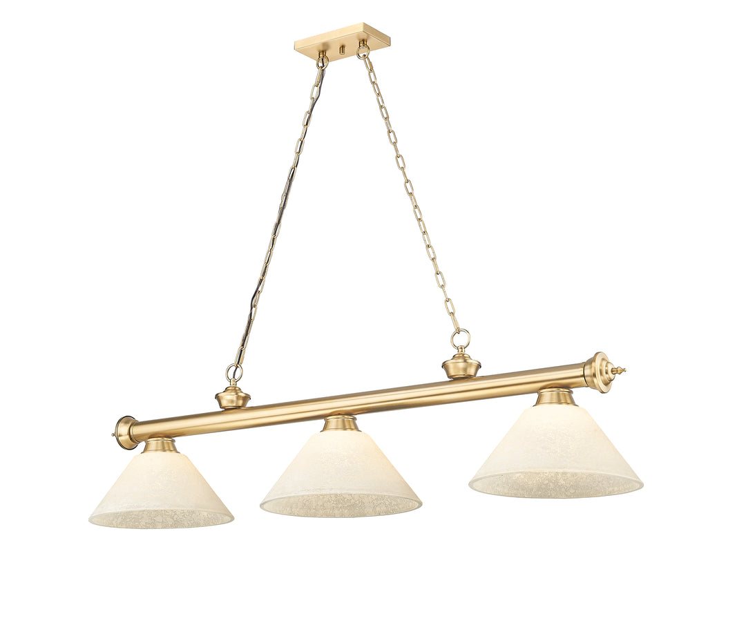 Cordon - 3 Light Billiard Light (2306-3HBR-AGM14)