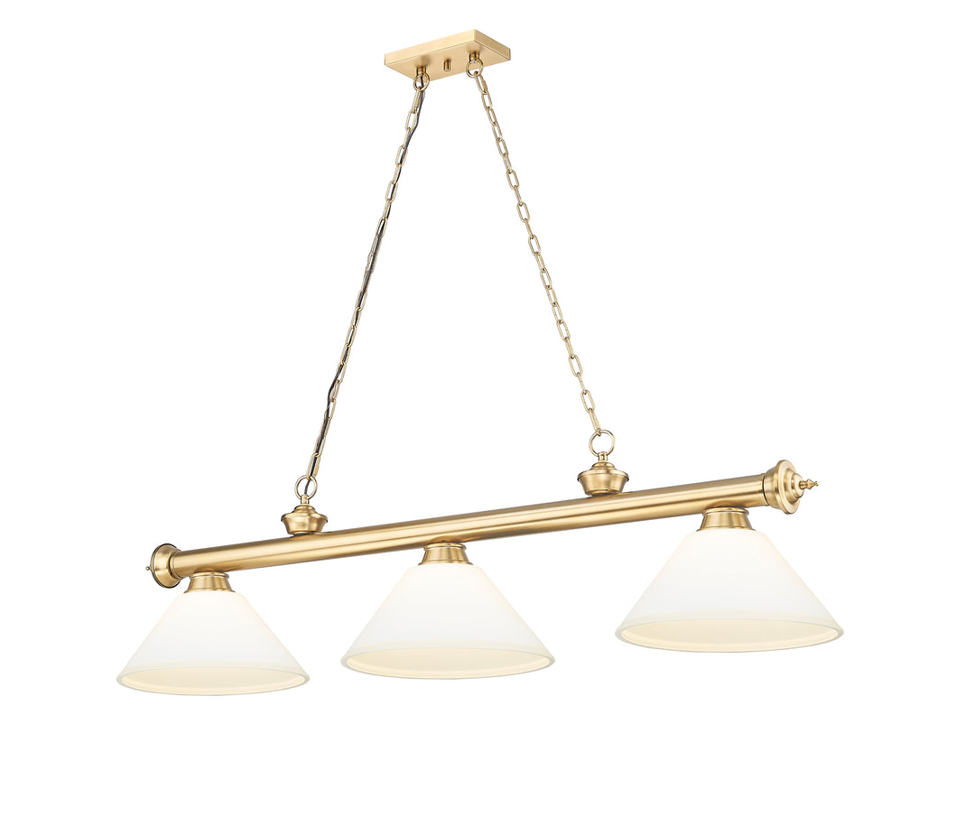 Cordon - 3 Light Billiard Light (2306-3HBR-AMO14)