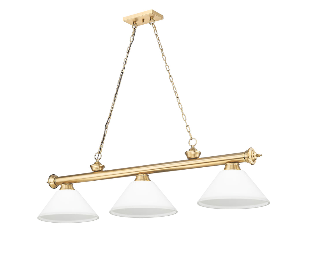 Cordon - 3 Light Billiard Light (2306-3HBR-AMO14)
